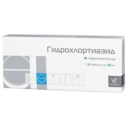 Гидрохлортиазид 100 мг n20таб. валента фармацевтика оао -  в .