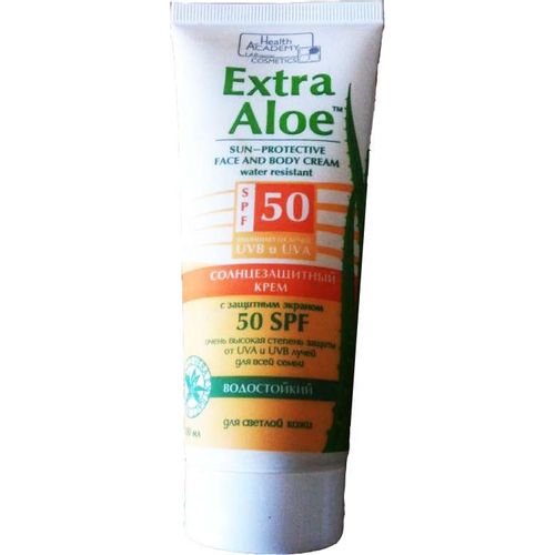 Aloe spf. Extra Aloe солнцезащитный крем SPF 50. Крем солнцезащитный Extra Aloe SPF 50 водостойкий.