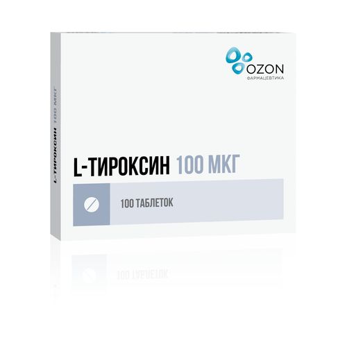 L-ТИРОКСИН ТАБЛЕТКИ 100 МКГ   №100